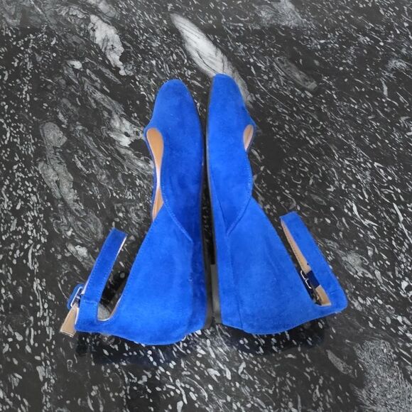 NEW BRAND SHOELAND ADJUSTABLE ANKLE STRAP BUCKLE POINTED Toe LOW WEDGE FLAT G1 - Picture 9 of 15